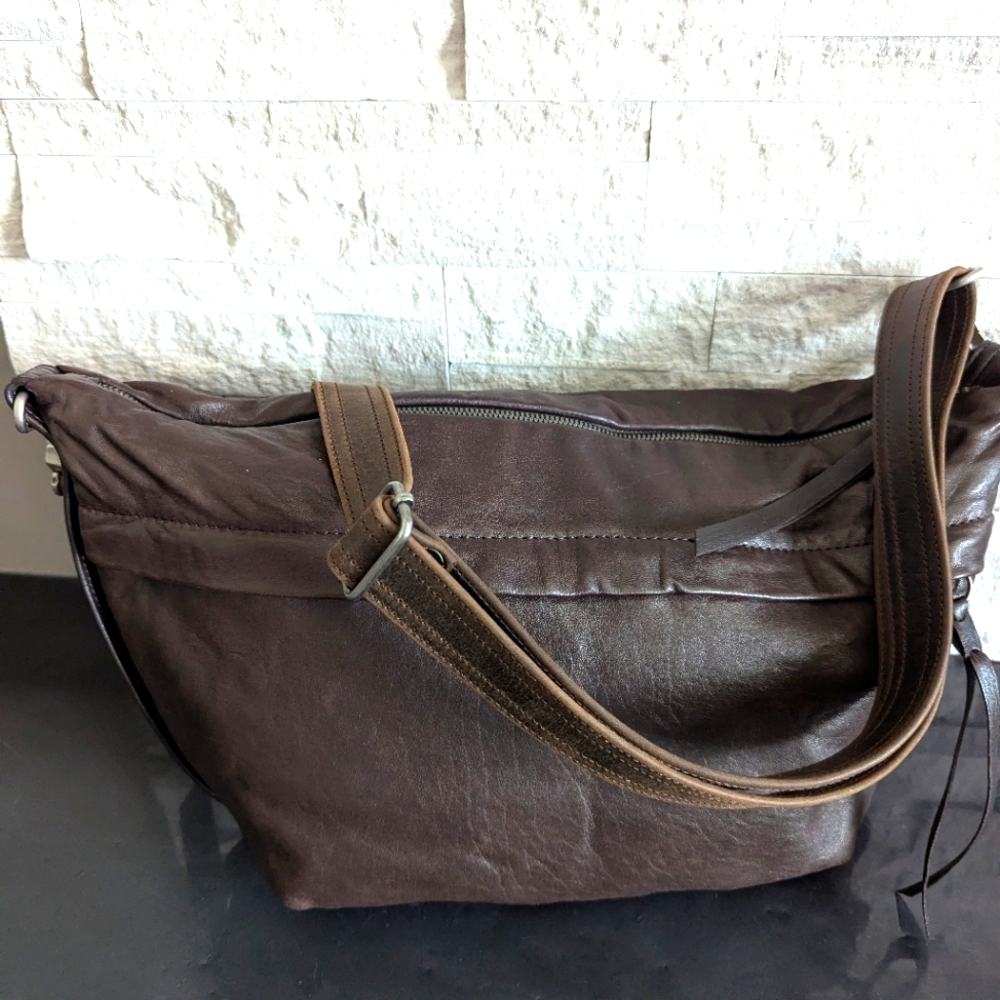 Rough And Tumble Duffle Lambskin Chocolate brown